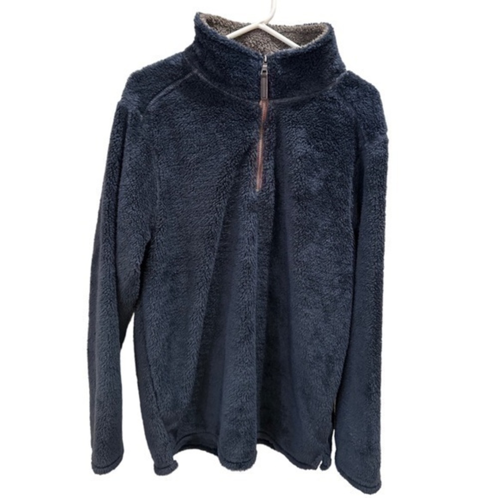 Trinity fleece fluffy 3/4 zip pullover sweatshirt Sherpa jacket